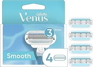 Gillette Venus Smooth Women's Razor Blade Refills, 8 Count