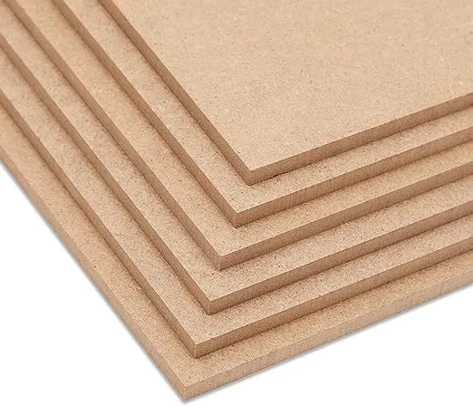 Bright Creations 1/4 In MDF Wood Chipboard Sheets for Crafts, Engraving, Painting (11x14 in, 6 Pack)