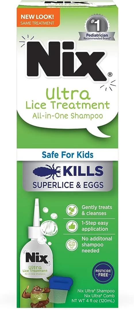 Nix Ultra All in One Lice Treatment Shampoo