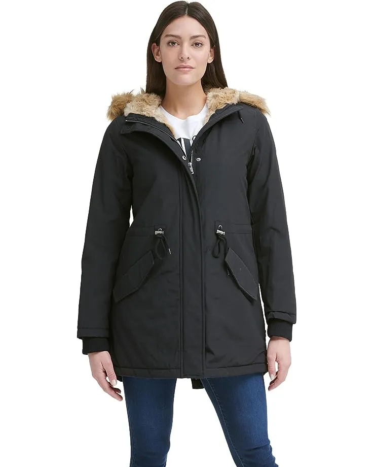 Levi's Women's Faux Fur Lined Hooded Parka Jacket (Standard and Plus Size)