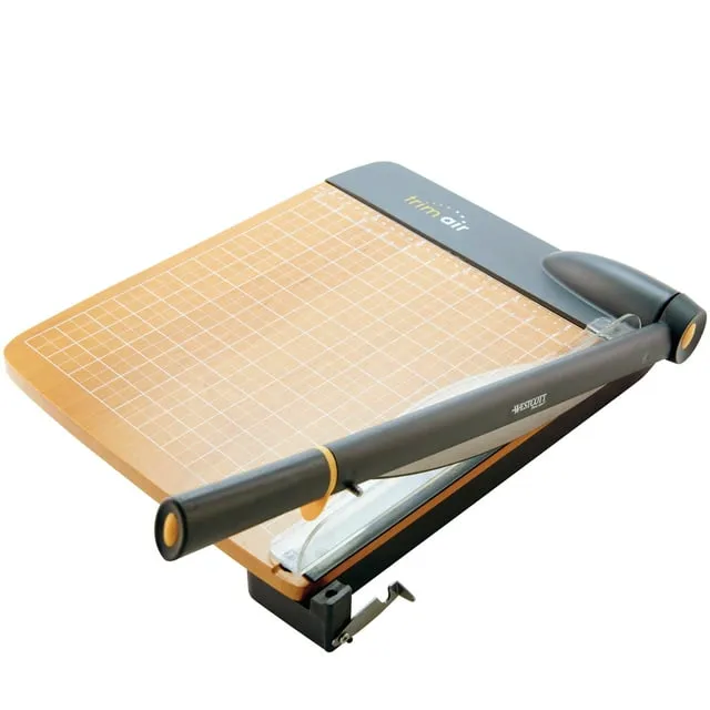 Westcott TrimAir Titanium Wood 12" Guillotine Trimmer