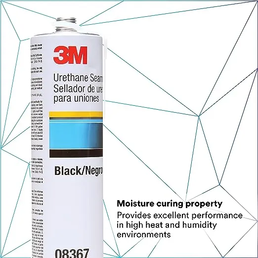 3M Urethane Seam Sealer, 08367, Black, 310 mL Cartridge