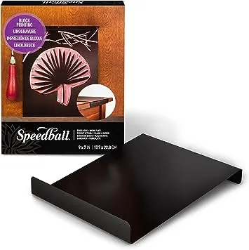 SPEEDBALL INKING PLATE and BENCH HOOK.  New in Original Box. Item # 4135 by Hunt