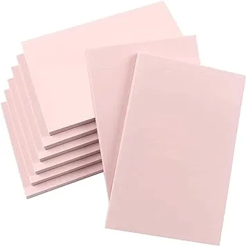 SGHUO 8 Pcs 4"x6" Pink Rubber Carving Blocks