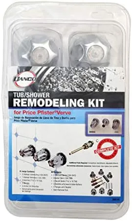 Danco 39619 Tub/Shower Remodeling Kit, Chrome