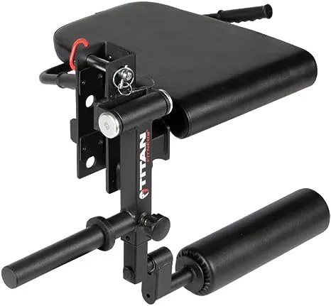 Titan Fitness Titan Series Plate-Loaded Leg Curl and Extension Rack Attachment, Rated 275 LB, Perform One-Leg Hamstring Curls Or Seated Leg Extensions