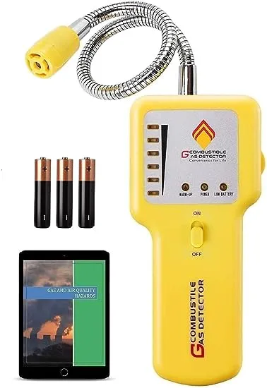 Natural Gas Detector, Y201 Pro Portable Gas Leak Sniffer, Locating The Source of Propane, Methane, Butane, Natural Gas, LPG and Combustible Gas Leak for Home & RV (Y201 Pro)