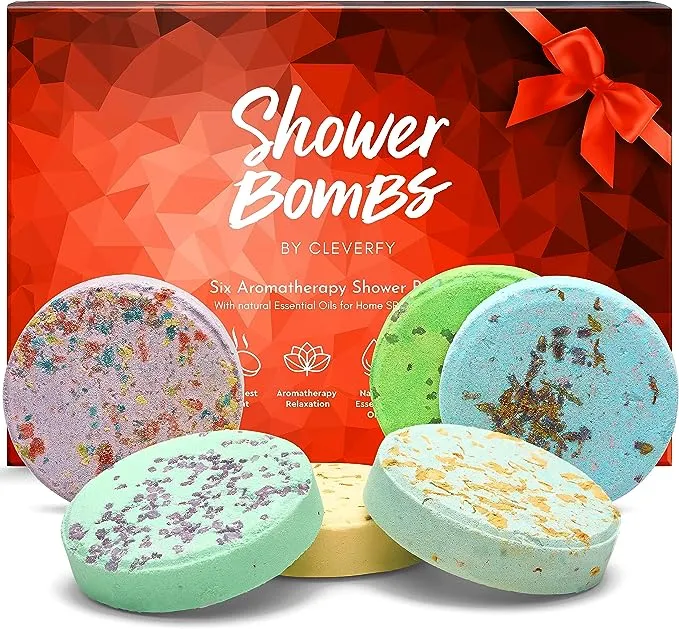 Shower Steamers Aromatherapy - Variety Pack of 6 Shower Bombs. Red Set: Pepper