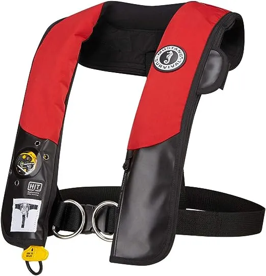 Mustang Survival Corp Inflatable PFD with HIT (Auto Hydrostatic) with Harness