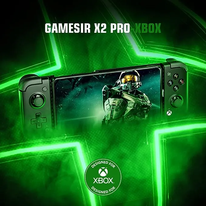 GameSir X2 Pro-Xbox Mobile Game Controller for Android Type-C (100-179mm), Phone Controller for xCloud, Stadia, Luna - 1 Month Xbox Game Pass Ultimate -Passthrough Charging (Black)