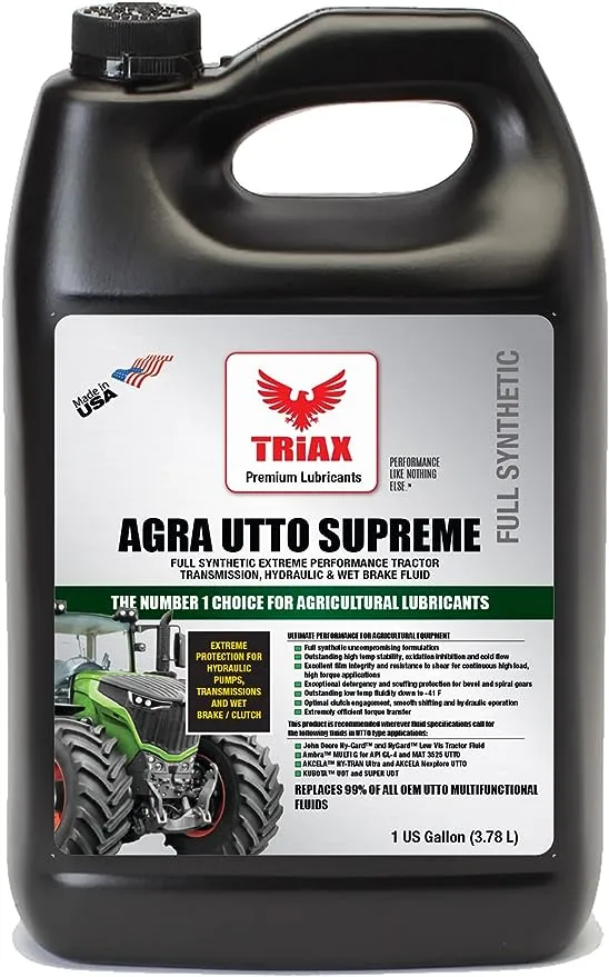 TRIAX Agra UTTO Supreme Tractor HTF Full Synthetic, Universal Hydraulic Trans...