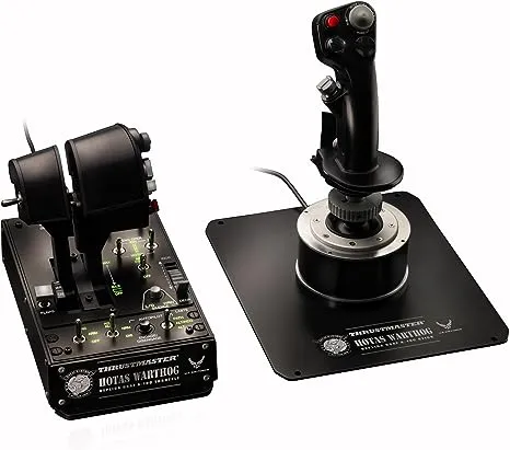 Thrustmaster HOTAS Warthog Flight Stick, Throttle and Control Panel for Flight Simulation, Official Replica of the U.S Air Force A-10C Aircraft (PC)