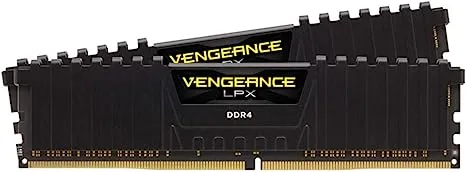 Corsair CMK16GX4M2D3600C16 VENGEANCE LPX 16GB (2 x 8GB) DDR4 3600 (PC4-28800) C16 1.35V AMD and Intel Optimized Desktop Memory - Black