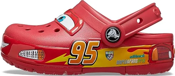 Crocs Unisex-Child Crocband Cars Lightning McQueen Clogs, Light Up Shoes