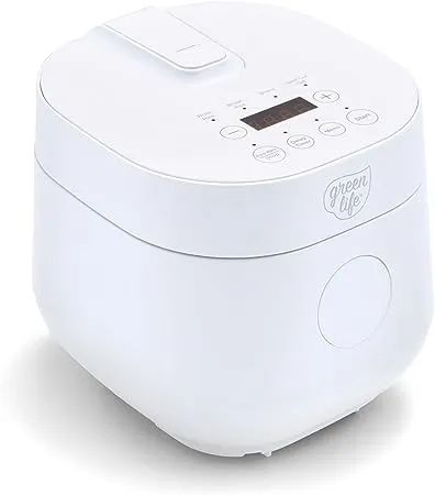 GreenLife Rice & Beans Cooker | White, Size: 4 Cups