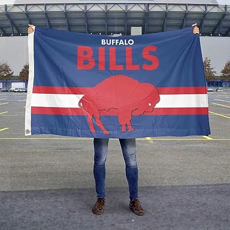 Bills Throwback Vintage Retro 3x5 Banner Flag