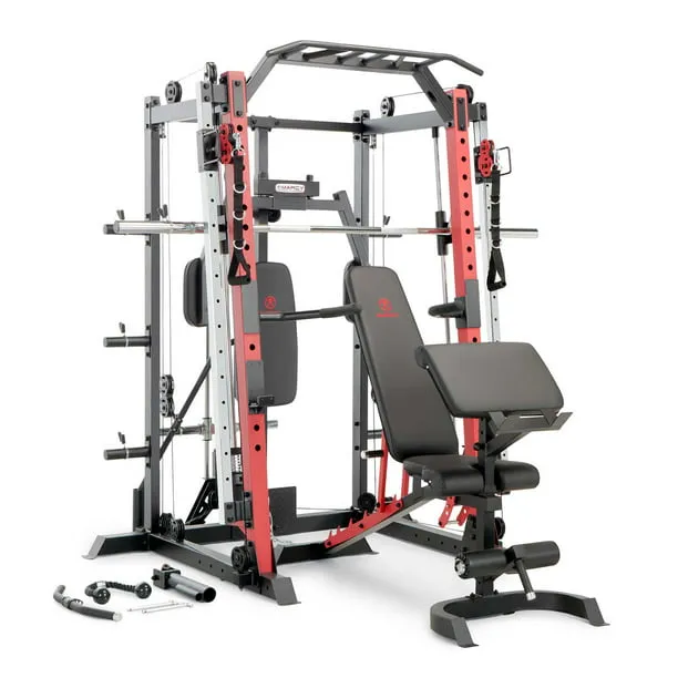 Marcy Smith Machine Cage System Home Gym Multifunction Rack, Customizable Training Station