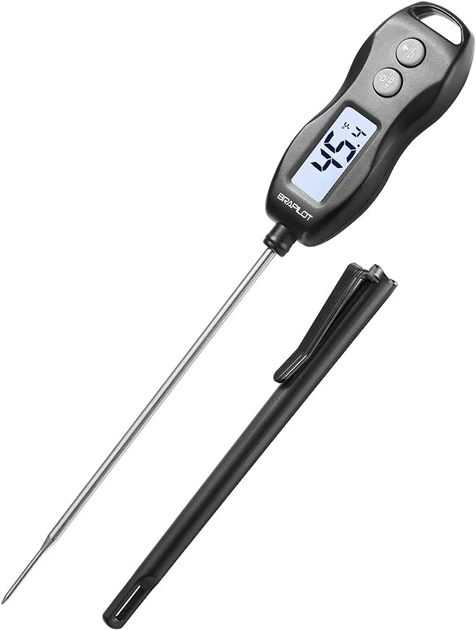 Digital Meat Thermometer Backlightwater<wbr/>proof Instant Read Food Thermometer For C