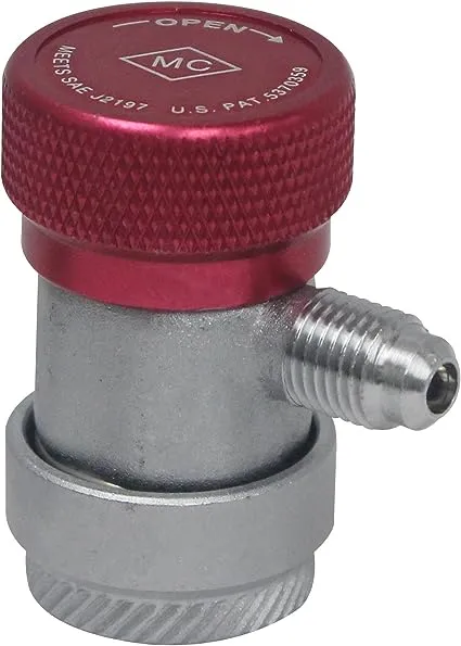 Mastercool® 82834-E - 1/4&quot; FL-M x 16 mm Red R-134a High Side Manual Coupler