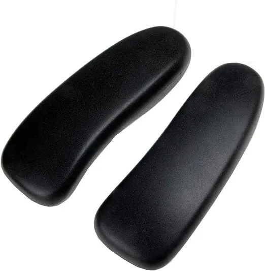 New Arm Pads Caps Replacement for Haworth Zody Office Chair 1 Pair Black/Gray (Black)