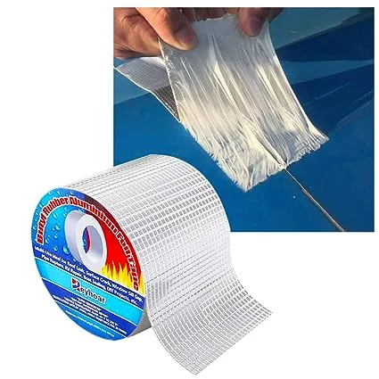 Professional Super Waterproof Tape, Aluminum Butyl Rubber Tape for Pipe/Metal/RV Awning/Roof Leak/Window Seal/Boat, 4in Wide 16.4ft Long