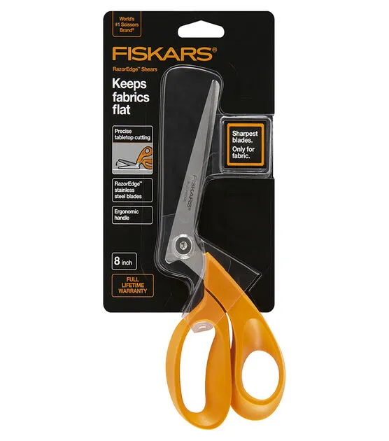 FISKARS Easy Action Fabric Shears Spring Action Design Blades Mixed Media 199110