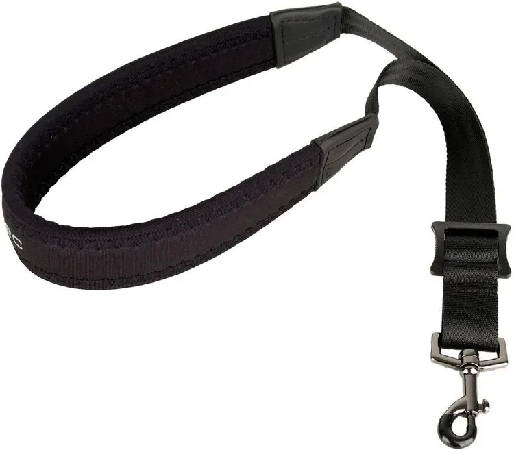 Protec Pro Tec N310M 22-Inch Padded Neoprene Saxophone Neck Strap with Metal Snap Abdominal Support, Black