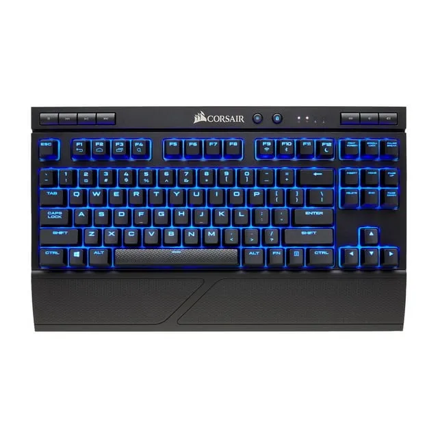 Corsair K63 Wireless Mechanical Gaming Keyboard, backlit Blue LED, Cherry MX Red - Quiet & Linear