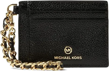 Michael Kors Jet Set Leather Small ID Chain card holder NWT