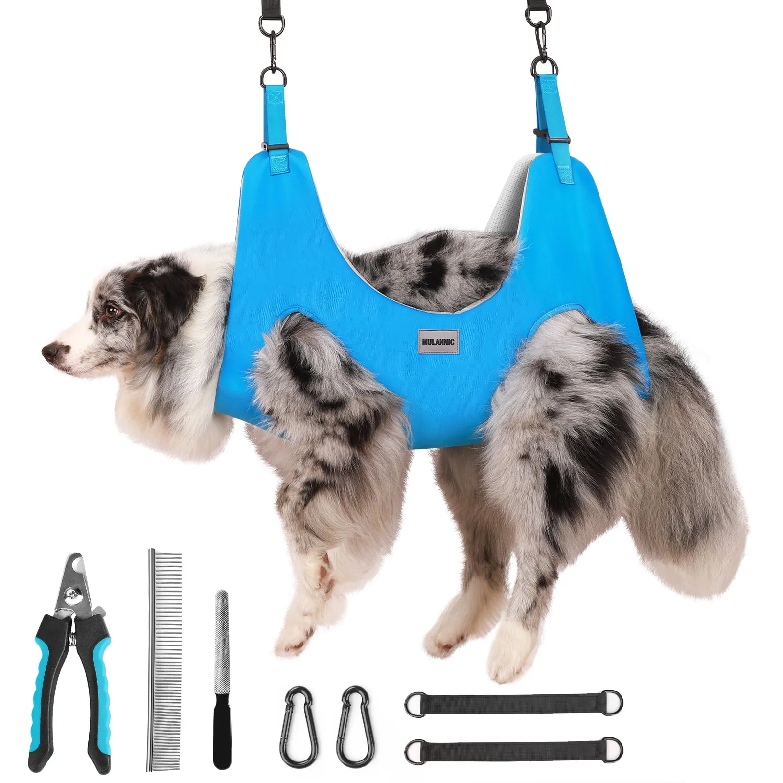 Supet Dog Grooming Hammock Harness for Cats Dogs, Relaxation Pet Grooming Hammock Restraint Dog & Small Animal Leashes Sling for Grooming Dog Grooming Helper for Nail Trimming Clipping Grooming