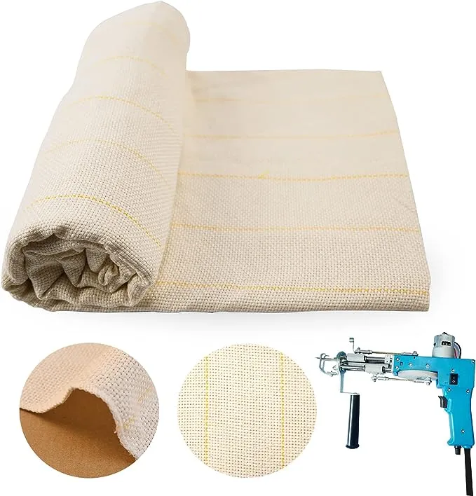 83" x 39" Upgraded Overlocking Tufting Cloth with Marked Lines,Large Monk's Cloth for Tufting Gun & Rug Tufting Fabric/Primary Tufting Cloth/Monk Cloth for Rug Tufting/Carpet Tufting Cloth