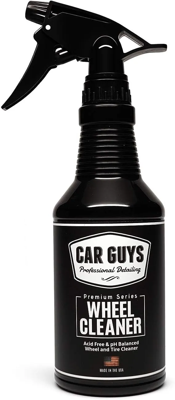 CAR GUYS Wheel Cleaner | Effective Rim and Tire Cleaner | Safe & Versatile Brake Dust Remover for Alloy, Chrome, Aluminum Rims, White Wall Tires, and More! | 18 Oz