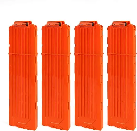 OIMIO Bullet Clips 4 Pack 12-Darts Quick Reload Clips Magazine Clips for Nerf N