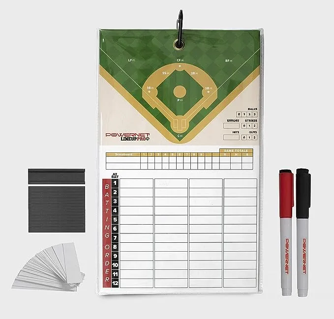 Powernet Magnetic Lineup Baseball/Softball Coaching Board