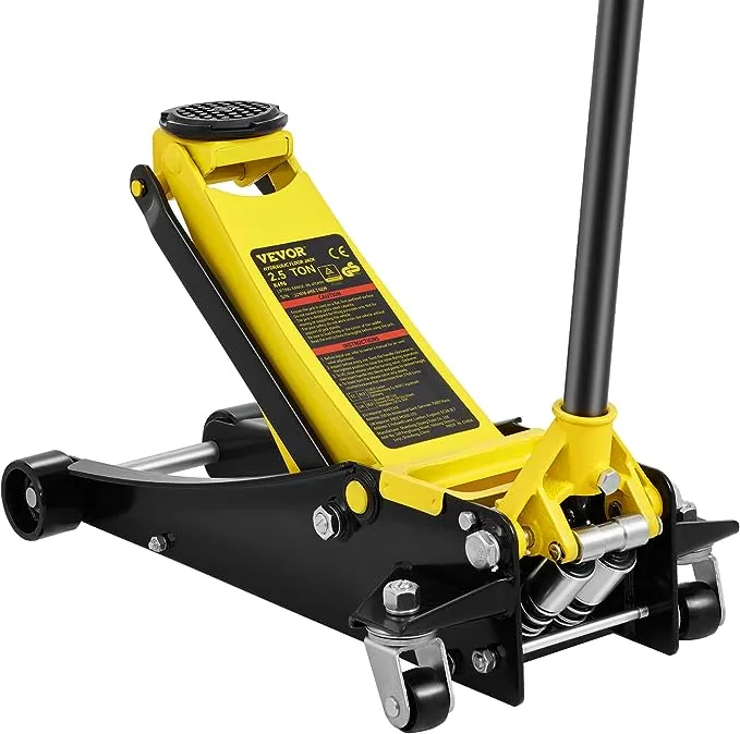 VEVOR Low Profile Floor Jack 2.5 Ton Heavy Duty Steel Dual Piston