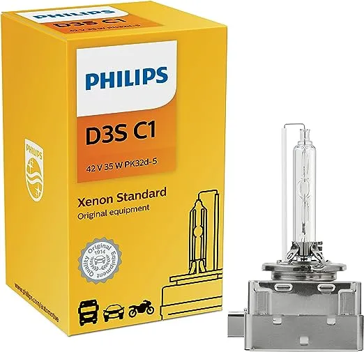 Philips 42302C1 D3S Standard Xenon HID Headlight Bulb, 1 Pack