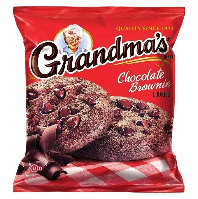 Grandma's Chocolate Brownie Cookie - 2 Cookies / Pack (33 Total Packs / 66 Cookies) 