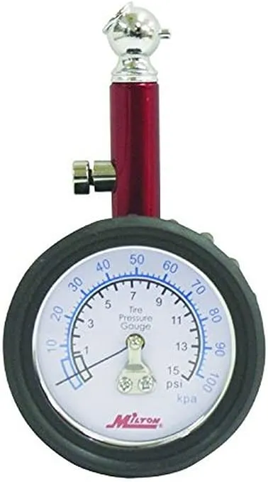 Dial Tire Gauge 0-15 PSI 1/2 lb increments