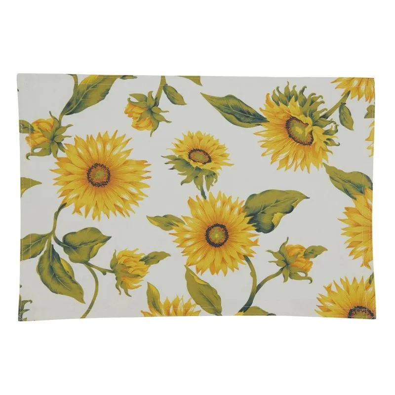 Saro Lifestyle Sunflower Oblong Placemat Set of 4