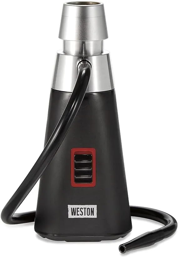 Weston Smoking Gun, Handheld Smoke Infuser for Meat, Cocktails, Cheese, Fish, With 4 Mesh Screens, 18” Hose, Wood Chip Starter Pack, Black (41-0801-W)