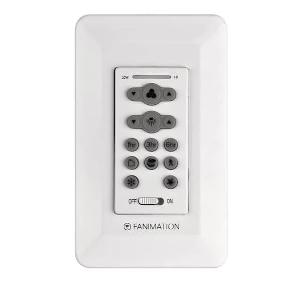 6-Speed DC Motor Wall Switch, White