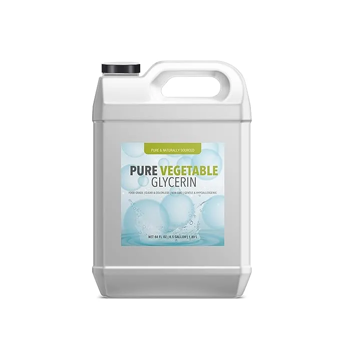 Pure Organic Ingredients Vegetable Glycerin 1 Gallon Food Grade, Veg