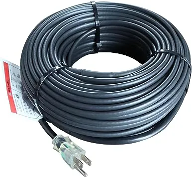 HEATIT JHSF1 Self Regulating Pre-Assembled Heating Cable 100-feet 120V Roof deicing and Pipe freeze Protection