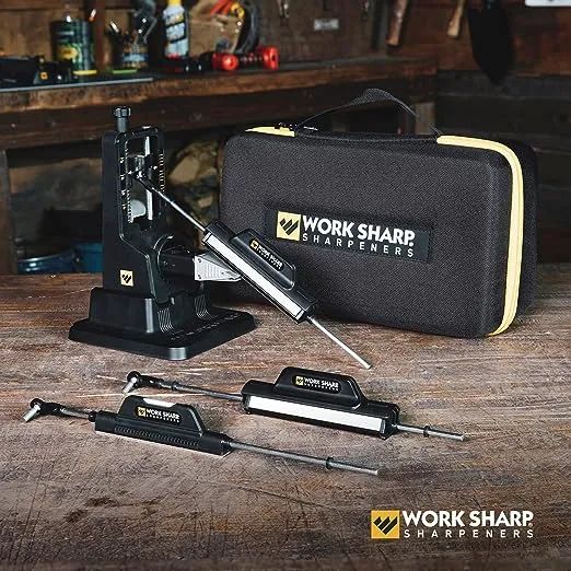 Work Sharp Precision Adjust Elite Knife Sharpener - Adjustable Knife Sharpening System - For Hunting, Serrated & Kitchen Knives