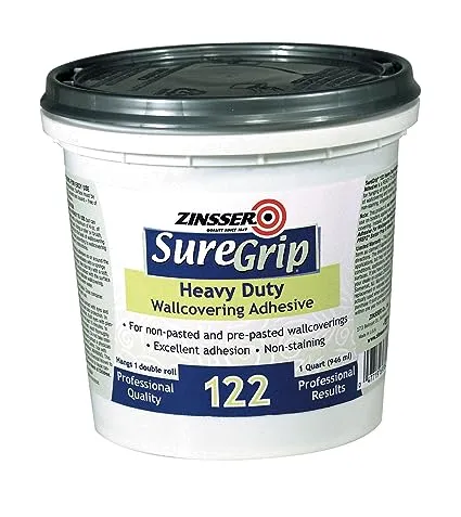 Zinsser 69384 SureGrip 122 Heavy Duty Wallcovering Adhesive, Quart