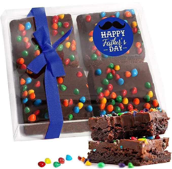 Birthday Gift Basket Chocolate Brownies Food Gift For Men Women Cake Package ...