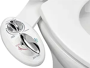 Luxe Bidet Neo 320 Dual Nozzle Self-Cleaning Hot-and-Cold Bidet Attachment White