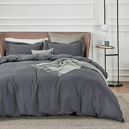 Bedsure Duvet Size Soft Brushed Zipper Closure Duvet Cover