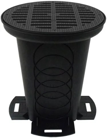 Storm Drain FSD-3017-12BKIT 12-in. Round Catch Basin Kit with Grate & Connectors