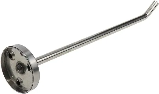 Rannb Long Nose Hook Single Hooks Robe Hook Stainless Steel 8-Inch Length - Pack of 4